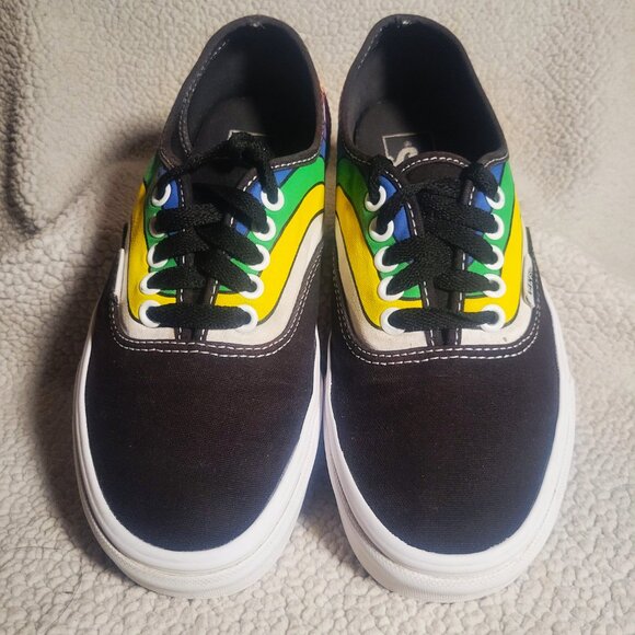 VANS Authentic Refract Sneaker Rainbow Low Top Sneaker - Unisex W/8. M/6.5 - Picture 2 of 8